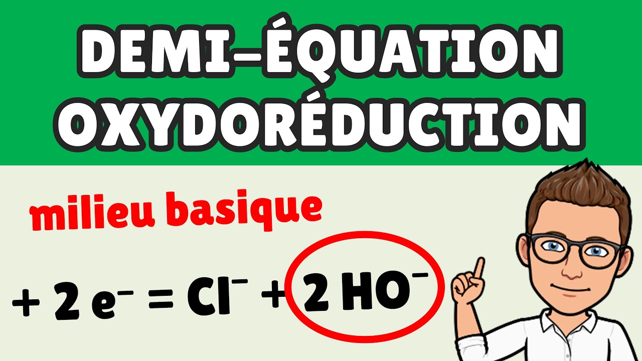 ÉQUILIBRER une demi équation en milieu BASIQUE | OXYDOREDUCTION | Chimie