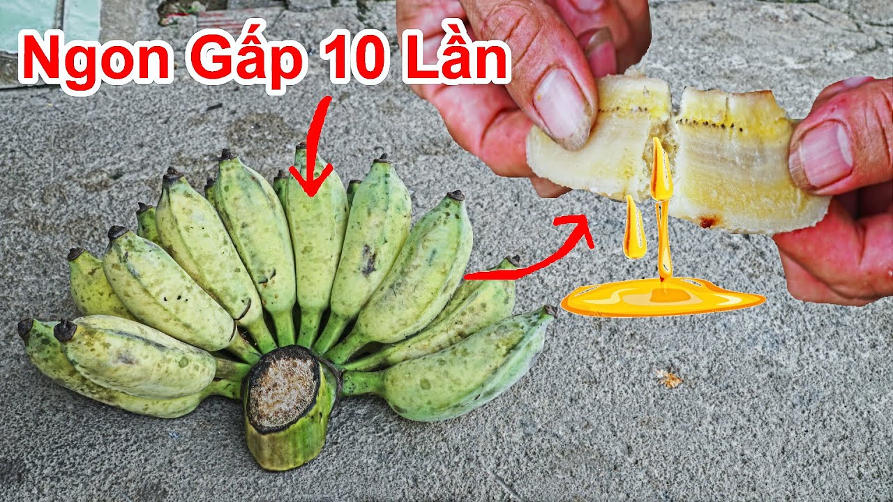 Cách Luộc Chuối Sứ Ngon Gấp 10 Lần Chuối Sáp / Cách Biến Trái Chuối Xiêm Thành Chuối Sáp Chảy Mật