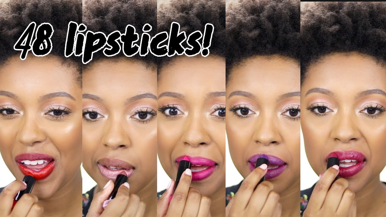 COVERGIRL EXHIBITIONIST LIPSTICK COLLECTION LIP SWATCHES