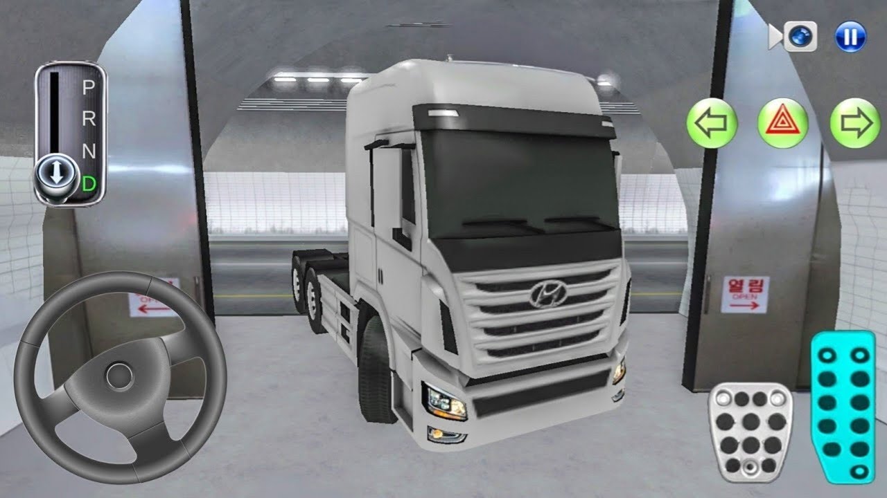 New Hyundai Xcient Heavy truck Exit in Highway tunnel Door–3d driving class new update 2026#cargame