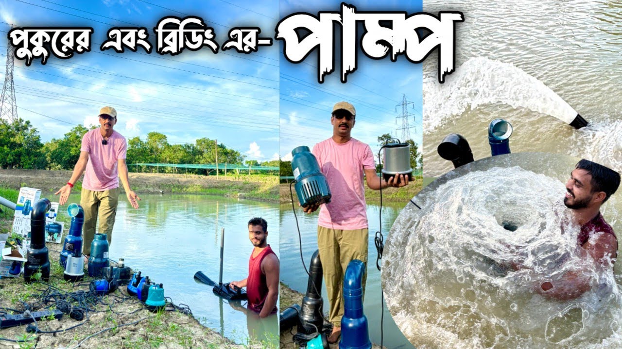 ঘরে বসে প্রয়োজন অনুসারে পাম্প অওডার করতে পারেন। ব্রিডিংসহ মাছ চাষের সব সরঞ্জাম এক ছাদের তলায়