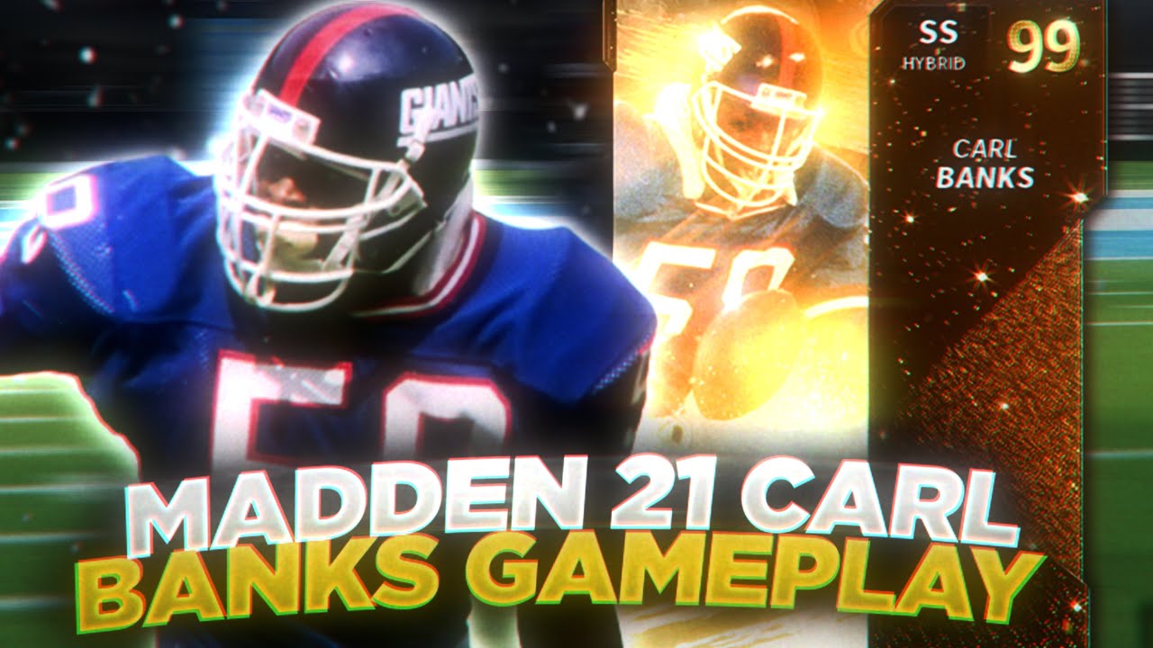 BEST STRONG SAFETY IN THE GAME! GOLDEN TICKET CARL BANKS GAMEPLAY! MADDEN 21 ULTIMATE TEAM