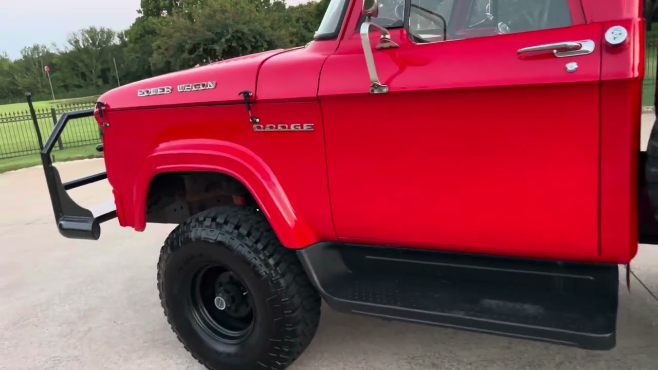 ‘63 Dodge Power Wagon w300 4x4, cold A/C, located in Mansfield Texas. 