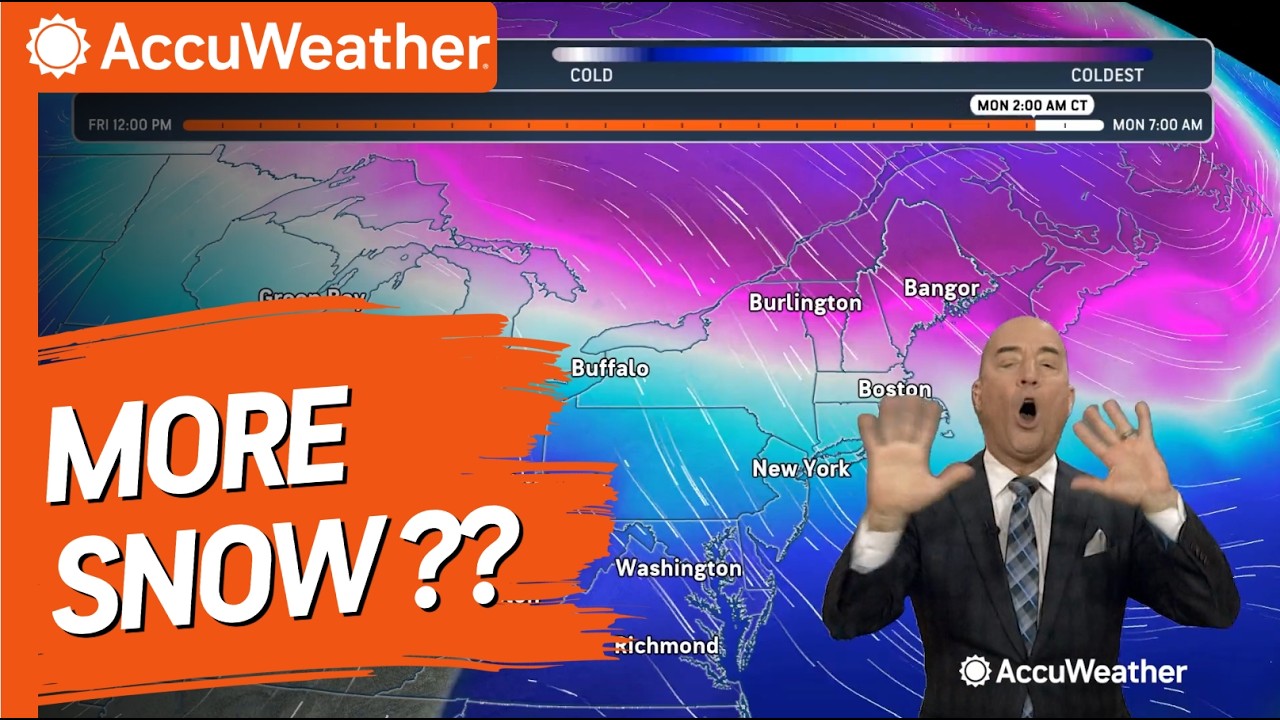 Cold Air Injection Brings Follow-up Snowstorms to Northeast
