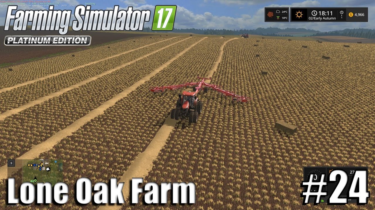 STRAW BALING | Lone Oak Farm | Timelapse #24 | Farming Simulator 17