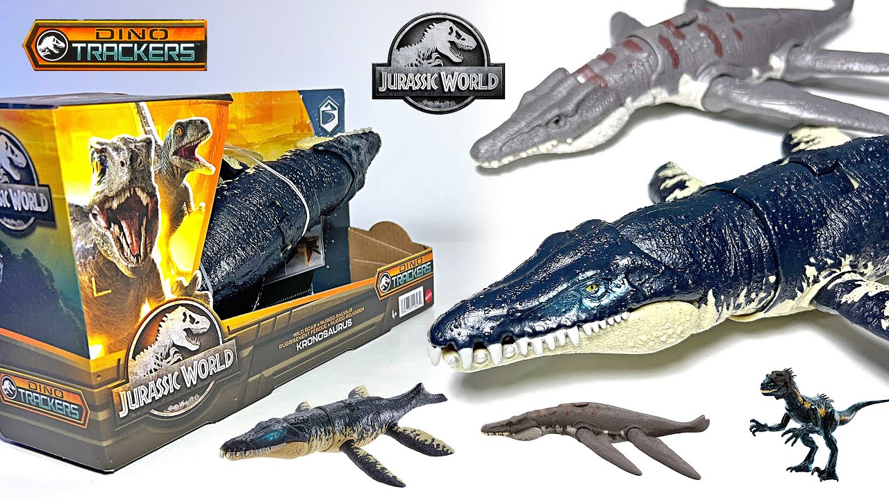 NEW DINO TRACKER KRONOSAURUS! Jurassic World Wild Roar Toys Kronosaurus & Prehistoric Animals