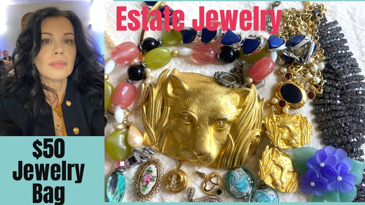 I Paid $50 For This  Amazing Vintage Jewelry Lot , More 14Kt Gold Inside