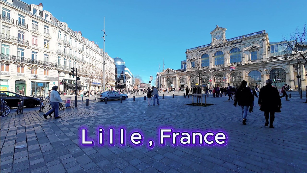 Le charme de Lille, France, 4K 