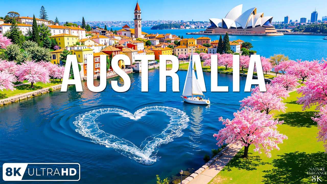 Australia 8K Spring 🌸 | Australia Coastal Beauty, Sydney Harbour & Relaxing Spring Vibes