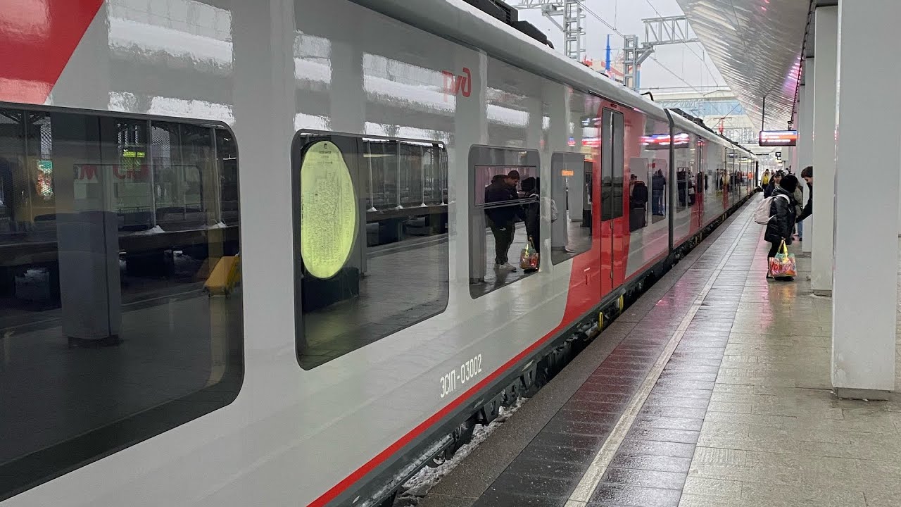 поезд  Ласточка на участке Владимир - Москва - Курская