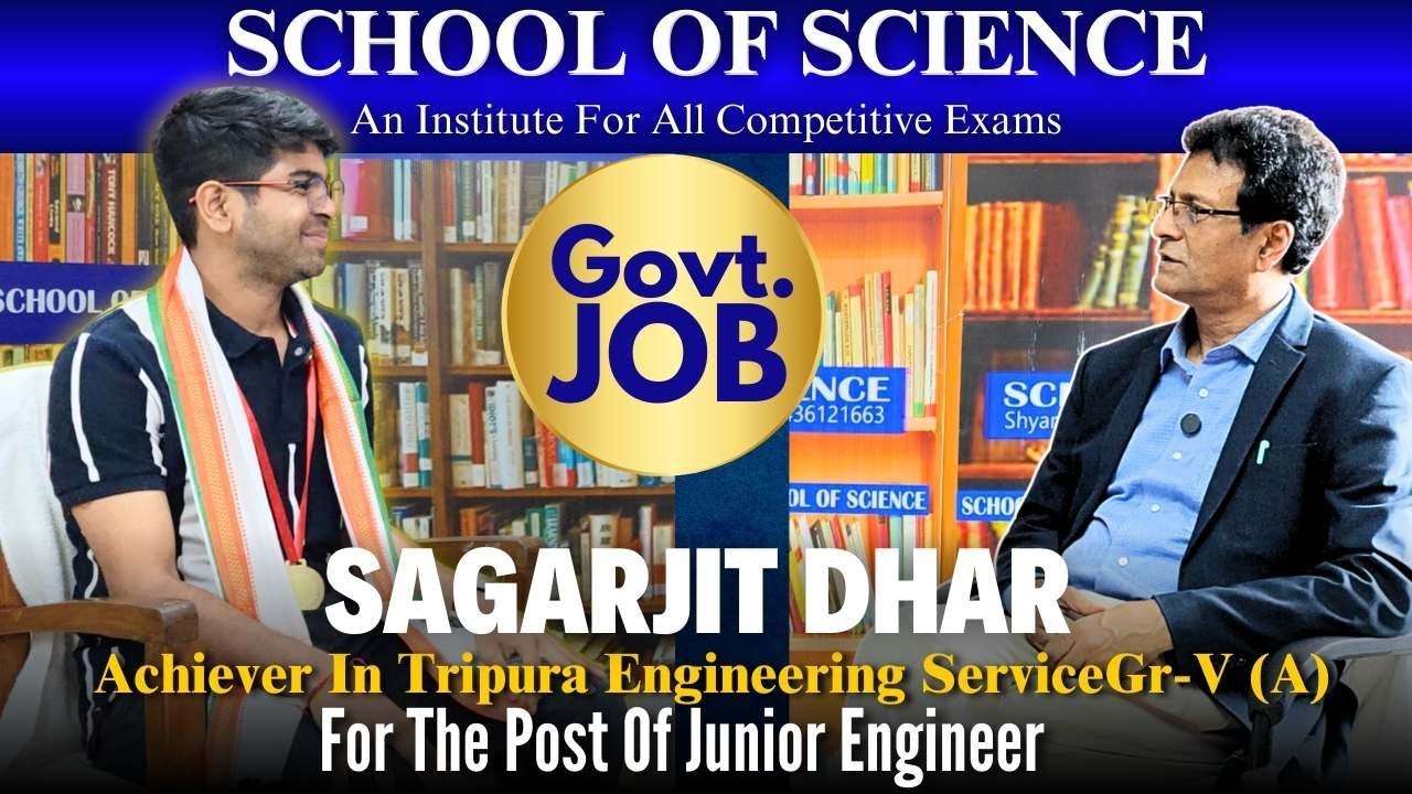 Sagarjit Dhar | TES Junior Engineer (Civil) | Cracks Tripura Engineering Service  #govtjob