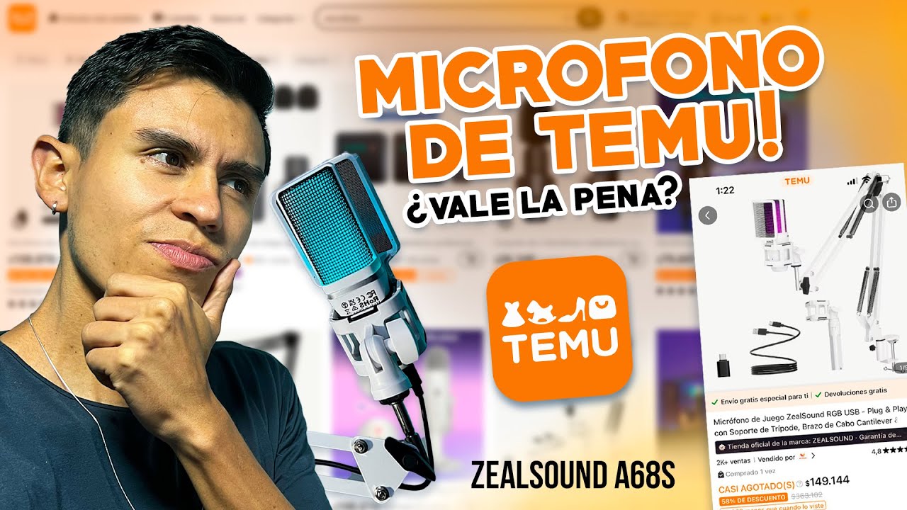 Este micrófono aparece en TODO Temu... ¿Es bueno o es puro humo? Zealsound A68S