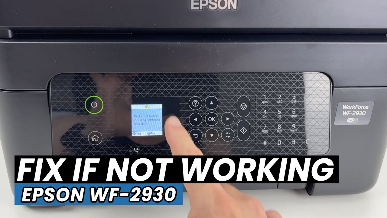 Как починить принтер Epson WF-2930, если он НЕ работает