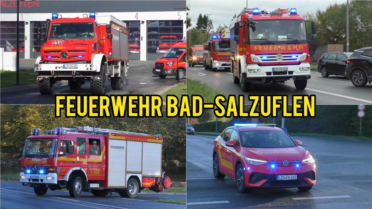 [FEUERWEHR BAD-SALZUFLEN] Einsatzfahrten Freiwilligen Feuerwehren aus Bad-Salzuflen zu &Uuml;bungen