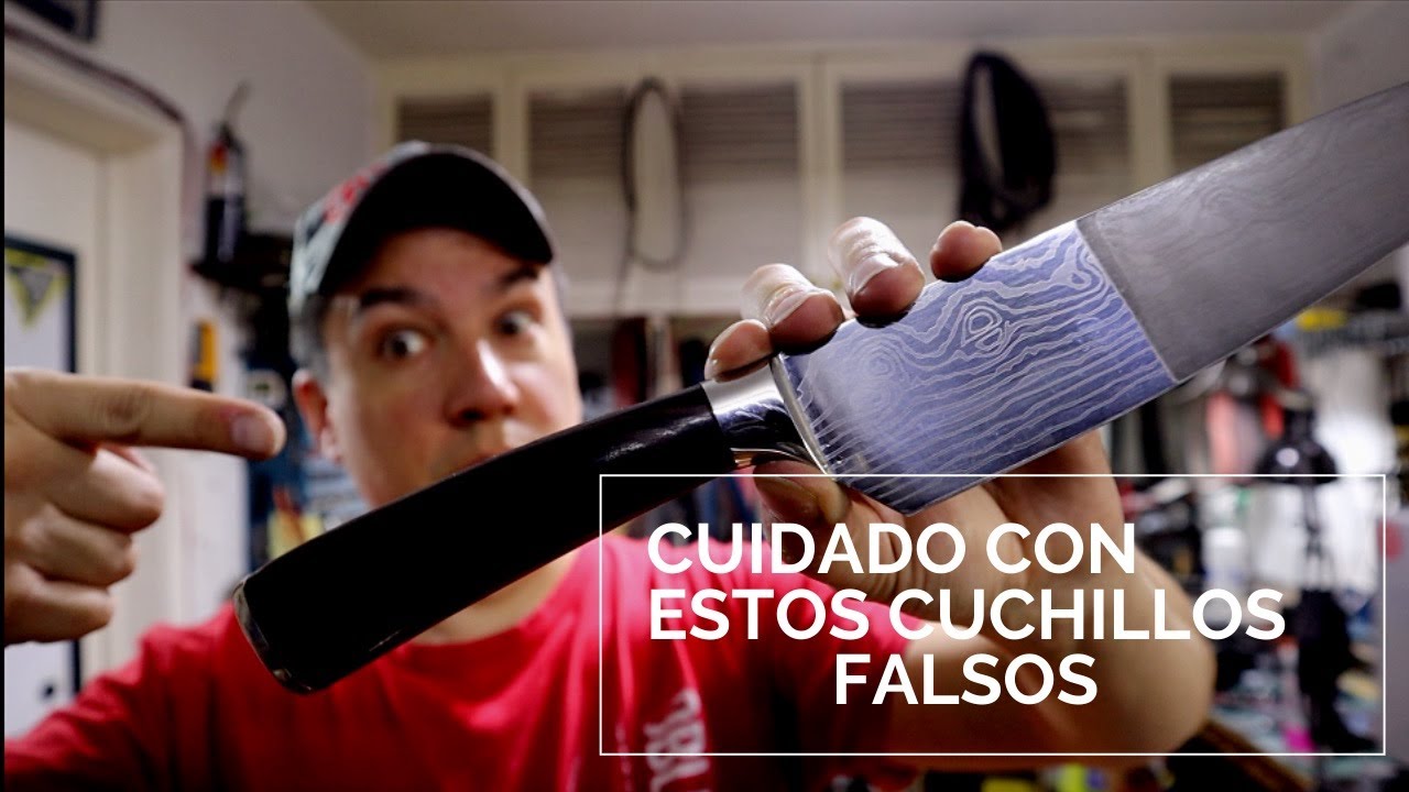Cuidado 🔥  Cuchillos De Damasco Falsos 🛑