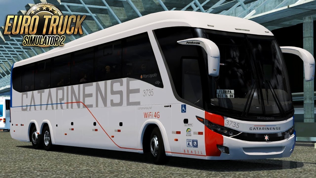 Euro Truck Simulator 2 - Bus | Catarinense - Itajaí/Florianópolis - Mapa TR BR