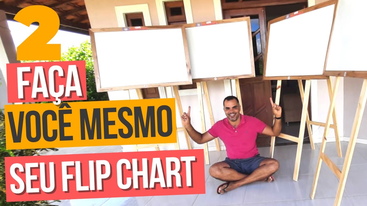 #VÍDEO 02# Faça você mesmo seu Flip Chart - Cavalete de quadro branco