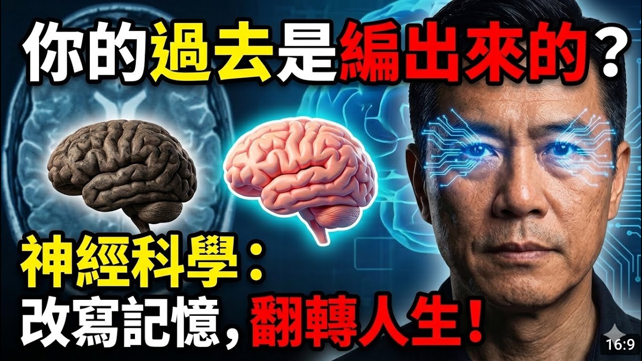 你的過去是編出來的？神經科學證實：改變記憶是翻轉人生的唯一路徑#神經科學 #五蘊皆空 #心經 #記憶再鞏固 #阿德勒 #心理學 #維克多弗蘭克 #左腦解說者 #改寫人生 #潛意識