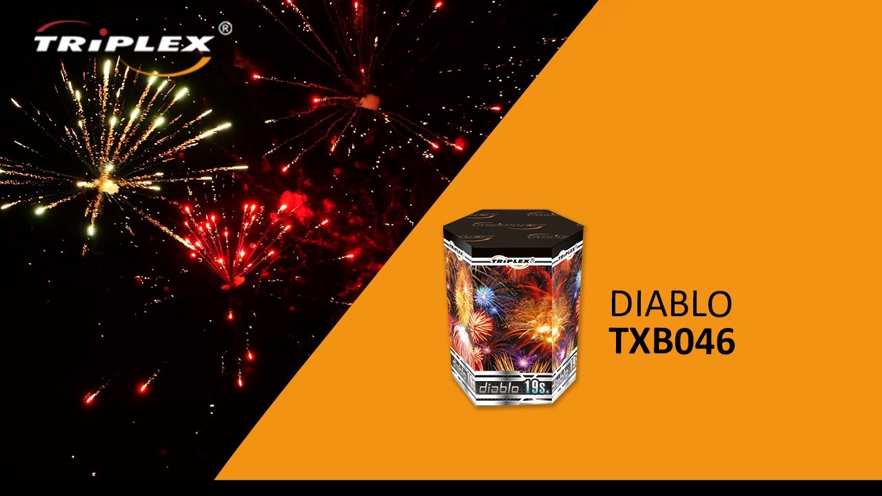 FAJERWERKI TXB046 19S 0.8'' BATERIA DIABLO F2 TRIPLEX FIREWORKS