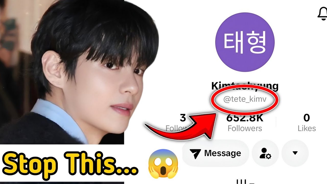 🔴 Что не так с никнеймом Тэхёна в TikTok?! Остановите это! 🧐❓