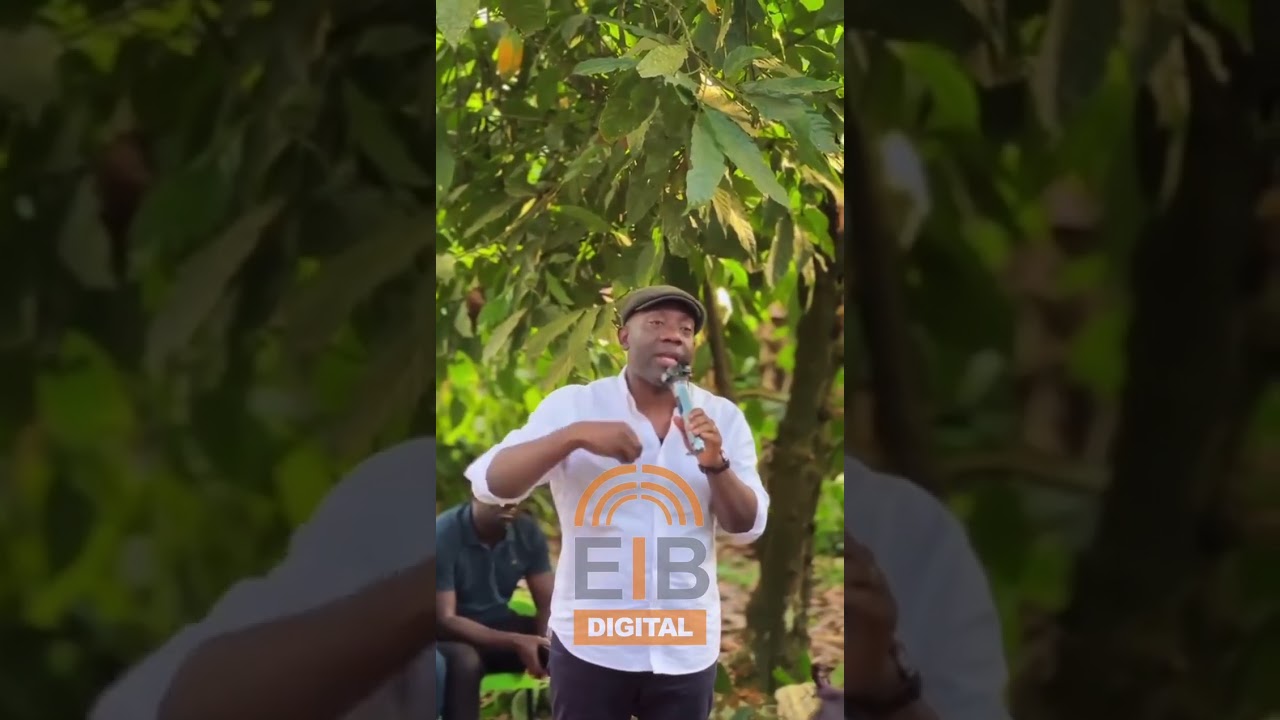 Kojo Oppong Nkrumah Addresses Akyekrom Cocoa Farmers