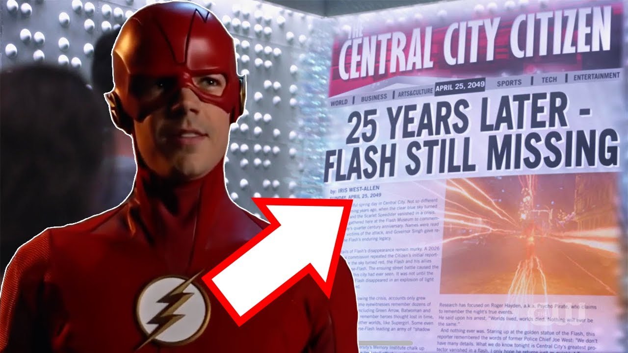 What did the 2049 Newspaper say? Mysteries Revealed! - The Flash Season 5