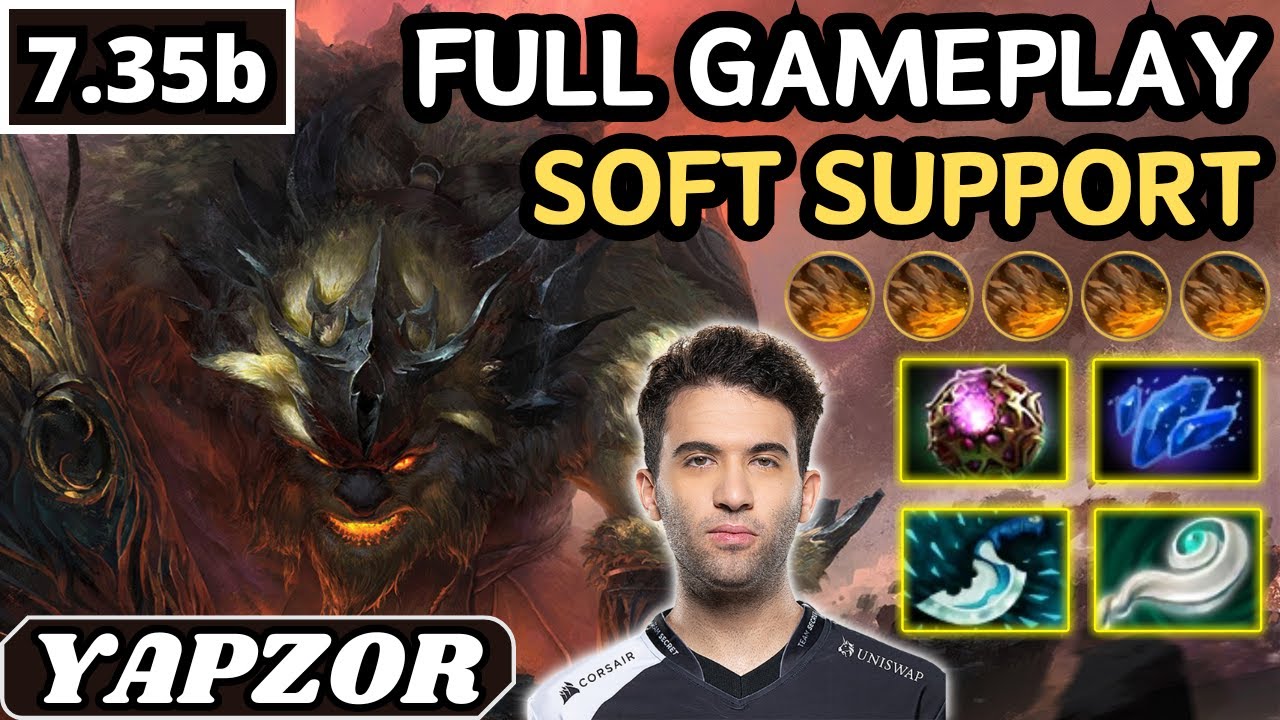 7.35b - Yapzor EARTHSHAKER Soft Support Gameplay 31 ASSISTS - Dota 2 Full Match Gameplay