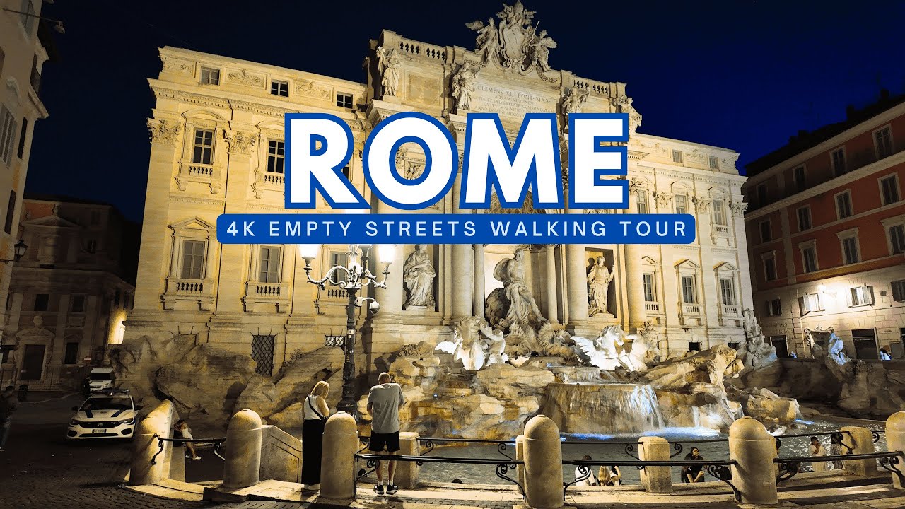 Waking Up in Rome: Stunning 4K Walk Through Empty Streets