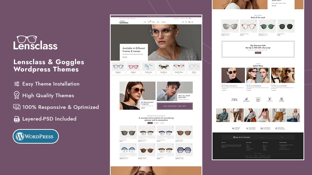 Lensclass WooCommerce Theme - TemplateTrip