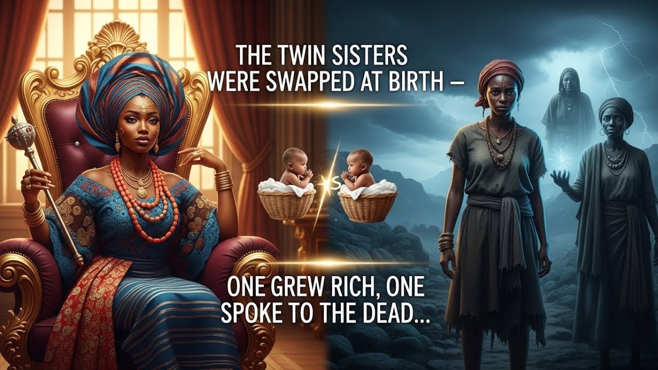 The Twin Sisters Were Swapped at Birth — One Grew Rich, One Spoke to the Dead…#africa #fyp #viral