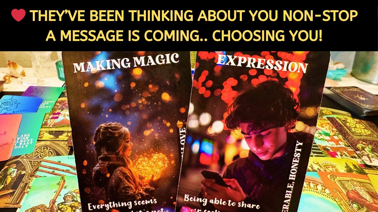 ❤️THINKING ABOUT YOU NON-STOP! MESSAGE COMING...💌 CHOOSING YOU! LOVE TAROT READING SOULMATE