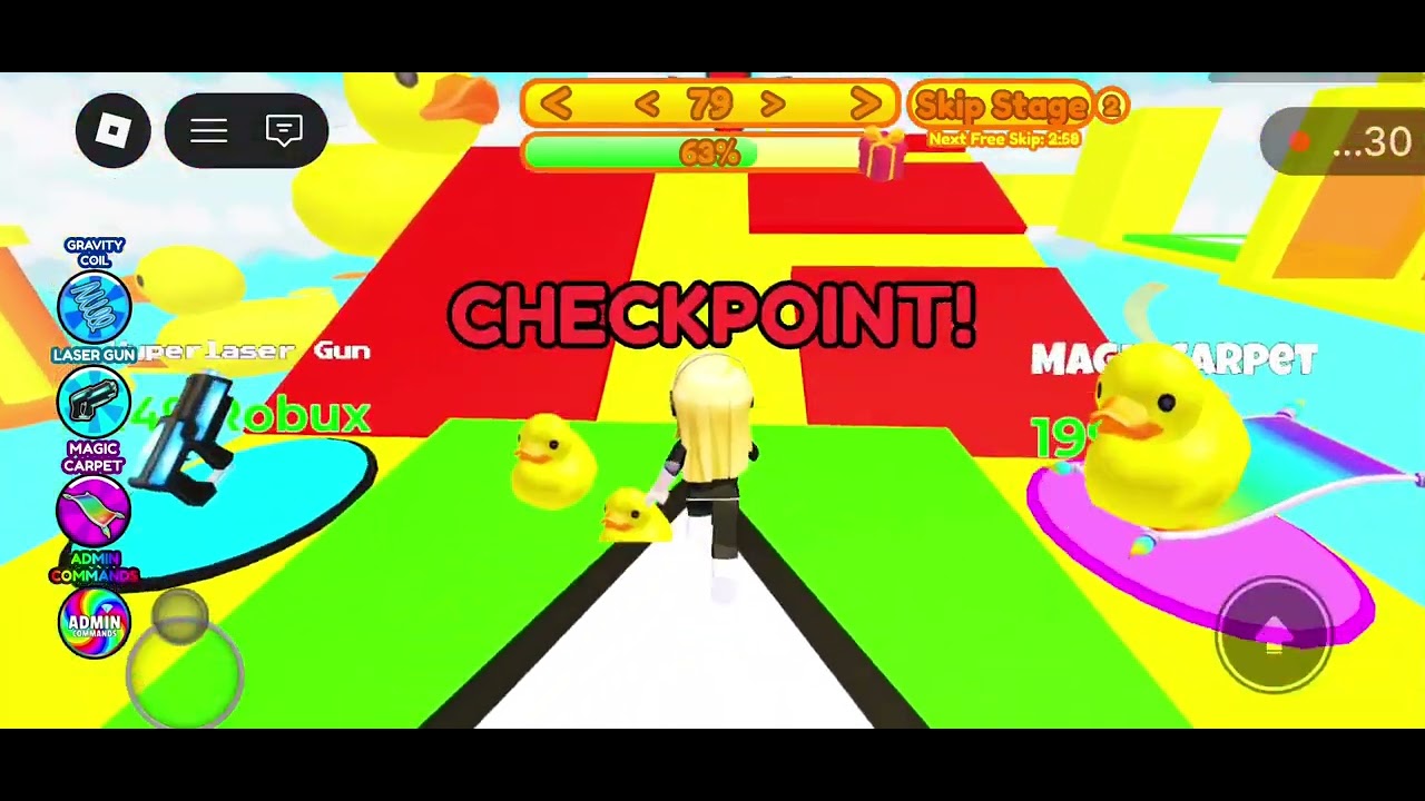 DUCKY OBBY (Sorry for all the falling the pop ups were annoying and threw me off a little) 