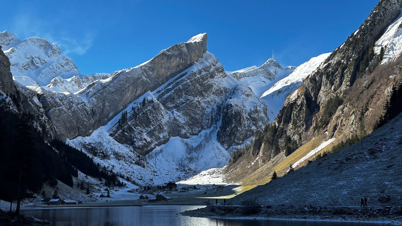 @Swiss-alb 4K Schneelauf von Wasserauen nach Seealpsee