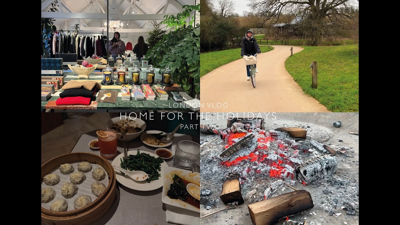 Back home in london for the holidays pt.2, shopping, countryside getaway, seeing friends, mukbang