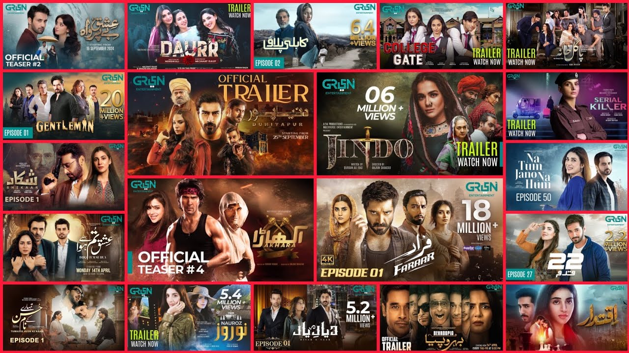 Best Green TV Dramas of All Time | Top 20 Pakistani Dramas