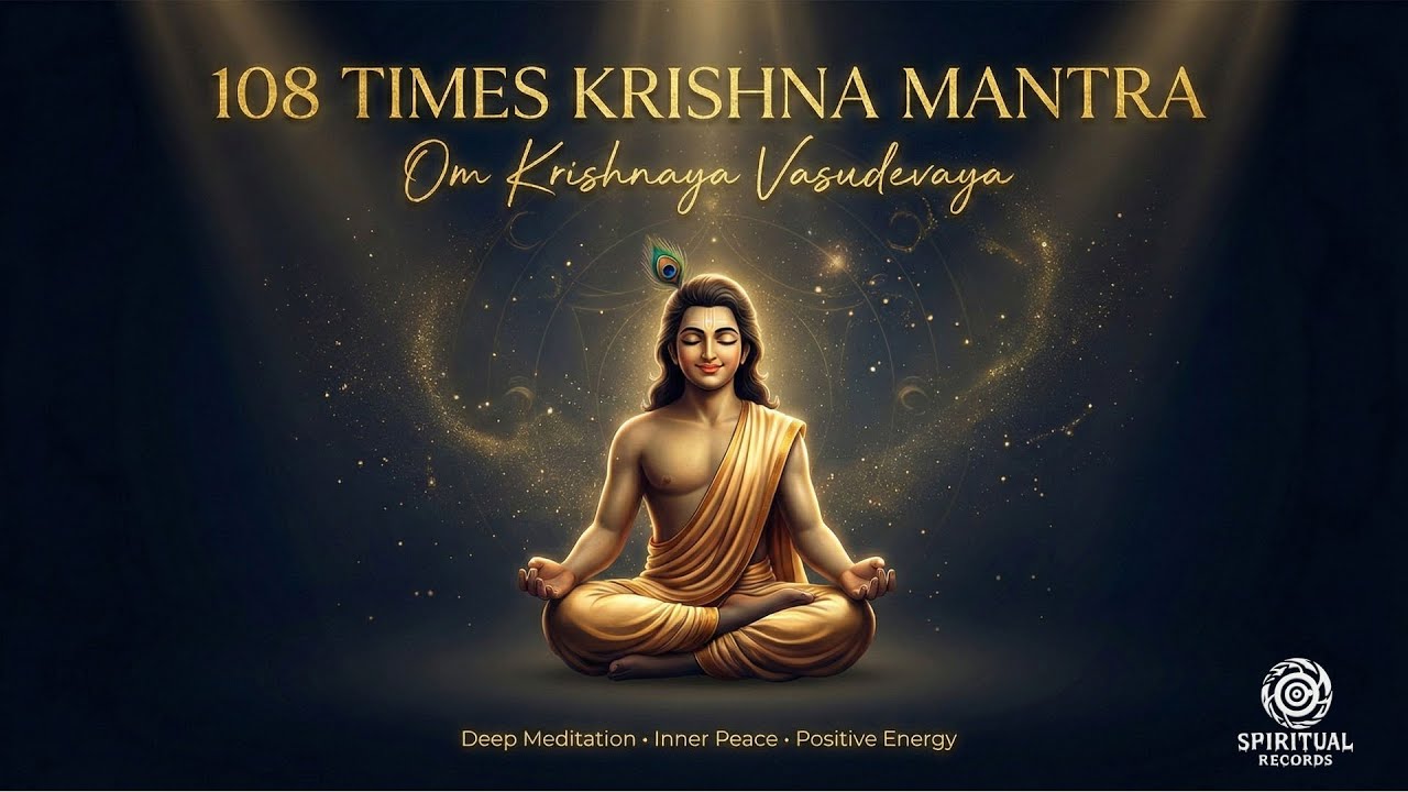Om Krishnaya Vasudevaya Mantra 108 Times | Krishna Mantra for Peace & Positivity
