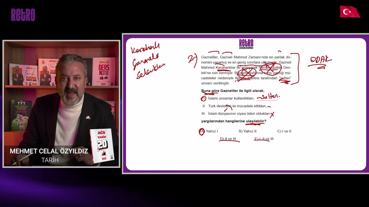 AGS Tarih Deneme Çözümü | Mehmet Celal ÖZYILDIZ | 2025