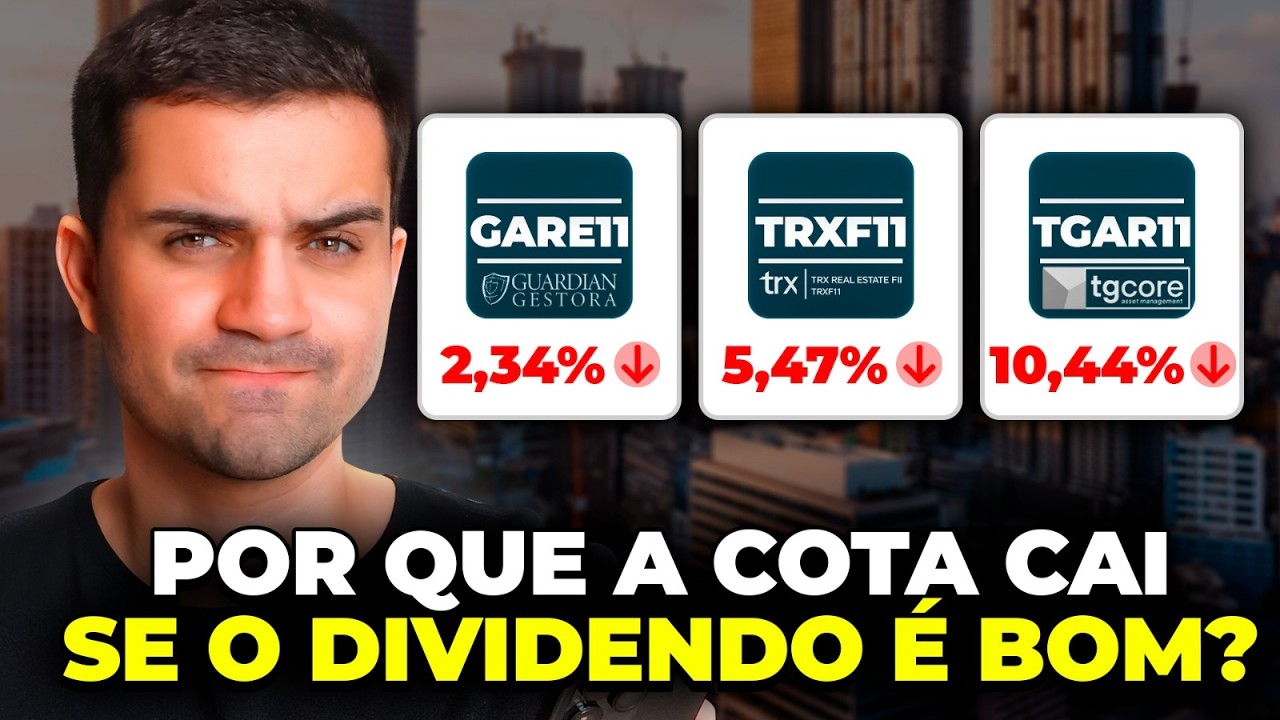 Por que alguns FIIs est&atilde;o DESPENCANDO se o DIVIDENDO &Eacute; BOM? TRXF11, GARE11, TGAR11