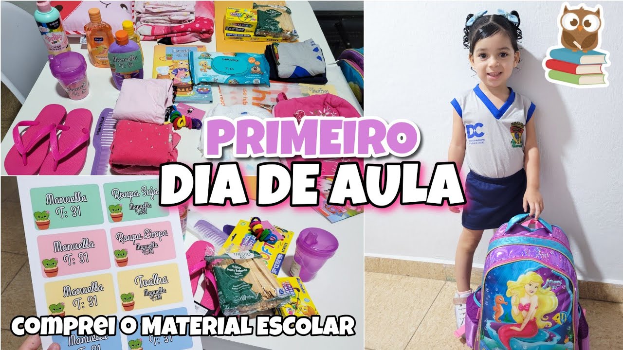 VLOG: COMPRANDO O MATERIAL ESCOLAR E ORGANIZANDO A MOCHILA PARA A CRECHE PÚBLICA 2023