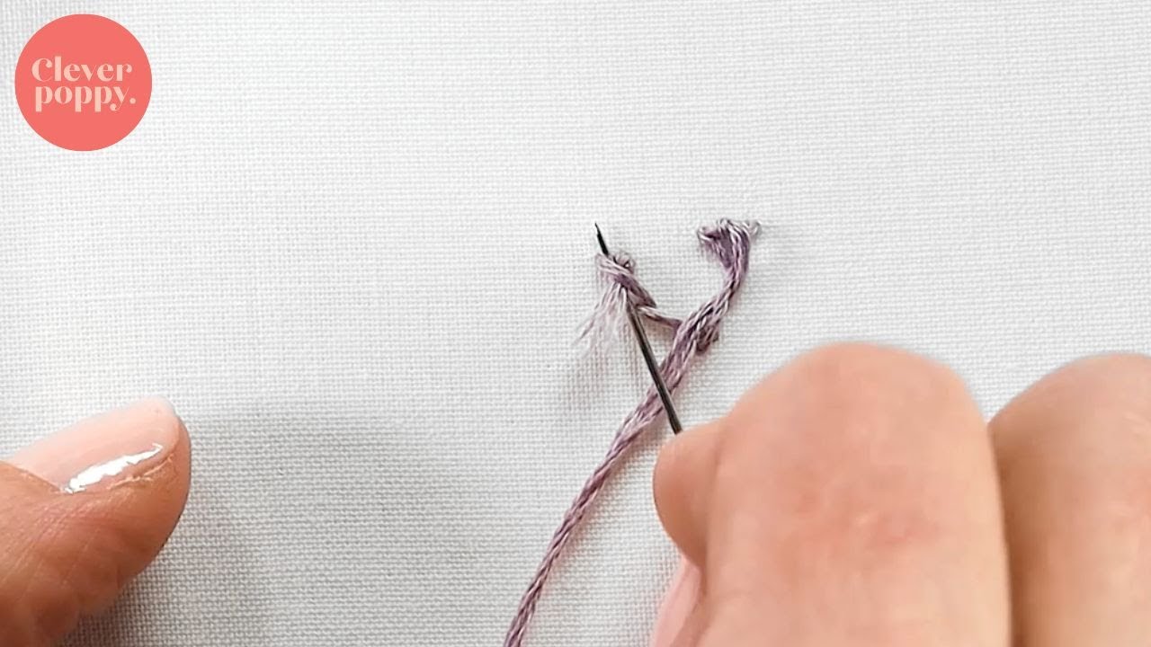 Knotting off groups of French Knots | Beginner Embroidery Techniques