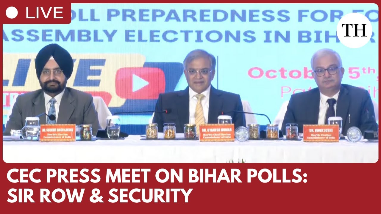 CEC Gyanesh Kumar holds press conference in Patna on Bihar polls, addresses SIR row and security