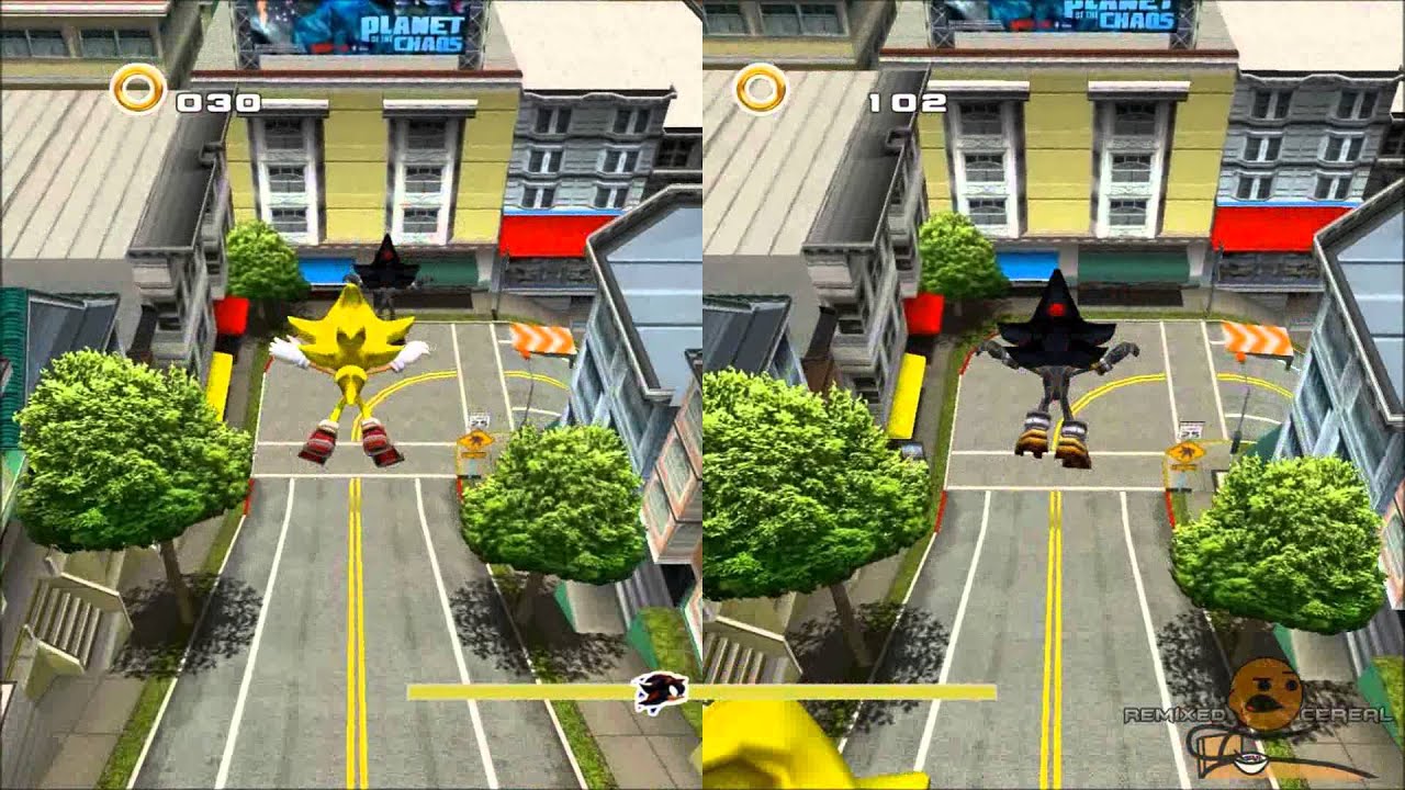 Sonic Adventure 2 HD - Split Screen - City Escape