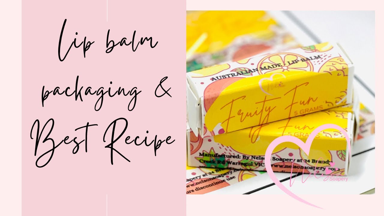 Our best lip balm recipe and how we package to create a super selling product