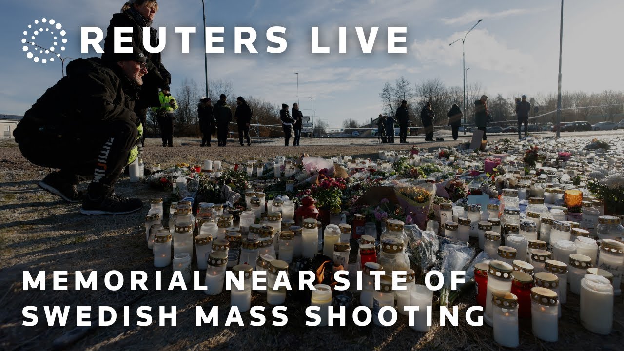 LIVE: Memorial near site of Sweden's deadliest mass shooting