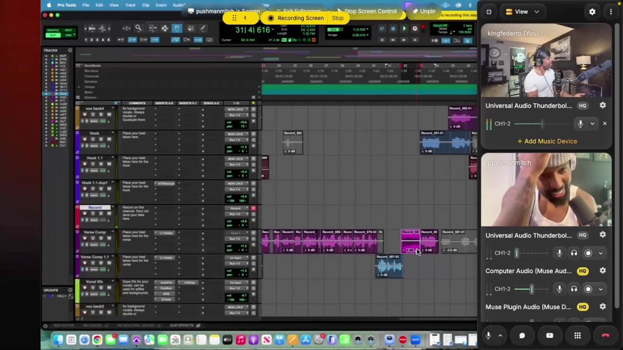Virtual Remote Recording Session