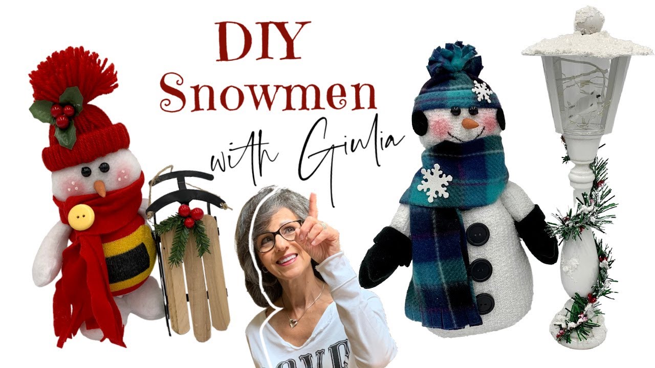MUST SEE | FREE PATTERN | SUPER EASY | DIY SNOWMEN