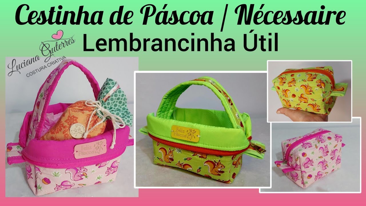 Nécessaire Cestinha de Páscoa - Super Fácil / Aula Para Iniciantes