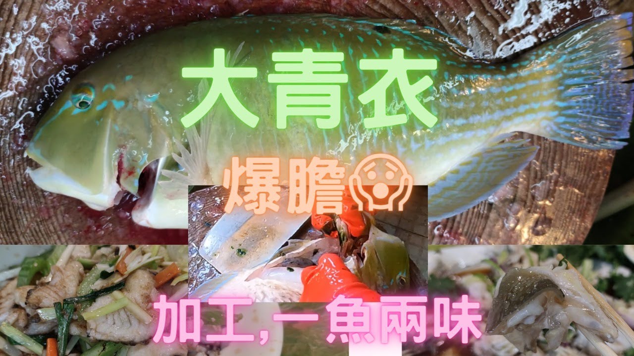 生日上半場,正宗大青衣（舒氏豬齒魚）🤤爆左膽😱再去兩合一魚兩味👍青衣炒球有難度,佢居然薄片炒😍真係好食到不得了👍~fishcutting香港海鮮~社長遊街市HongKong Seafood