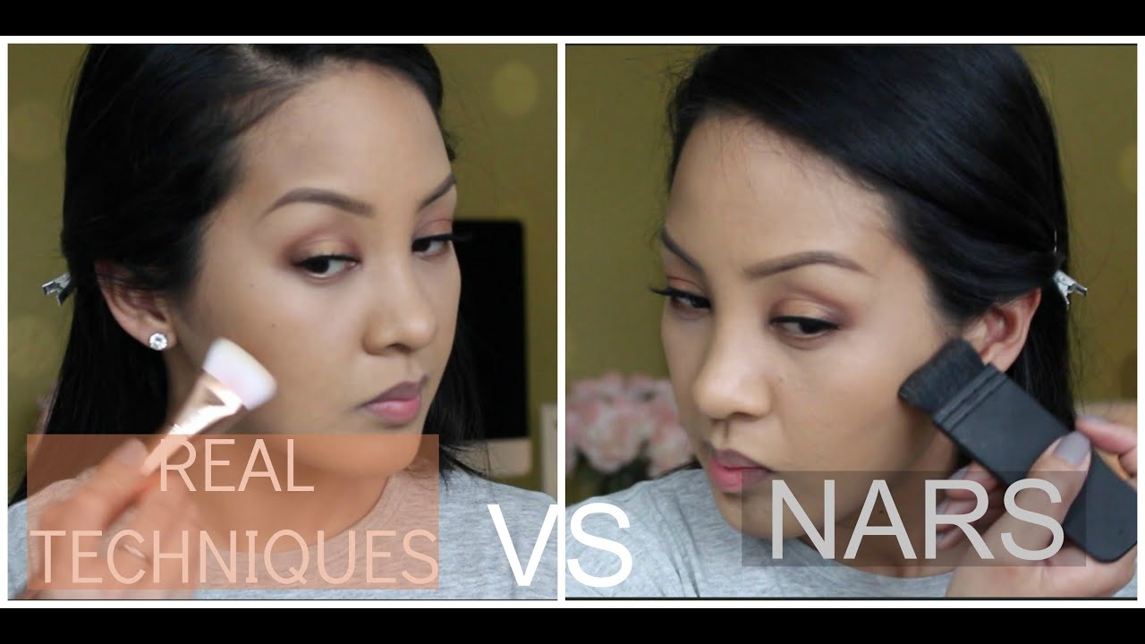 REAL TECHNIQUES flat contour vs NARS ita kabuki | xolaurenq
