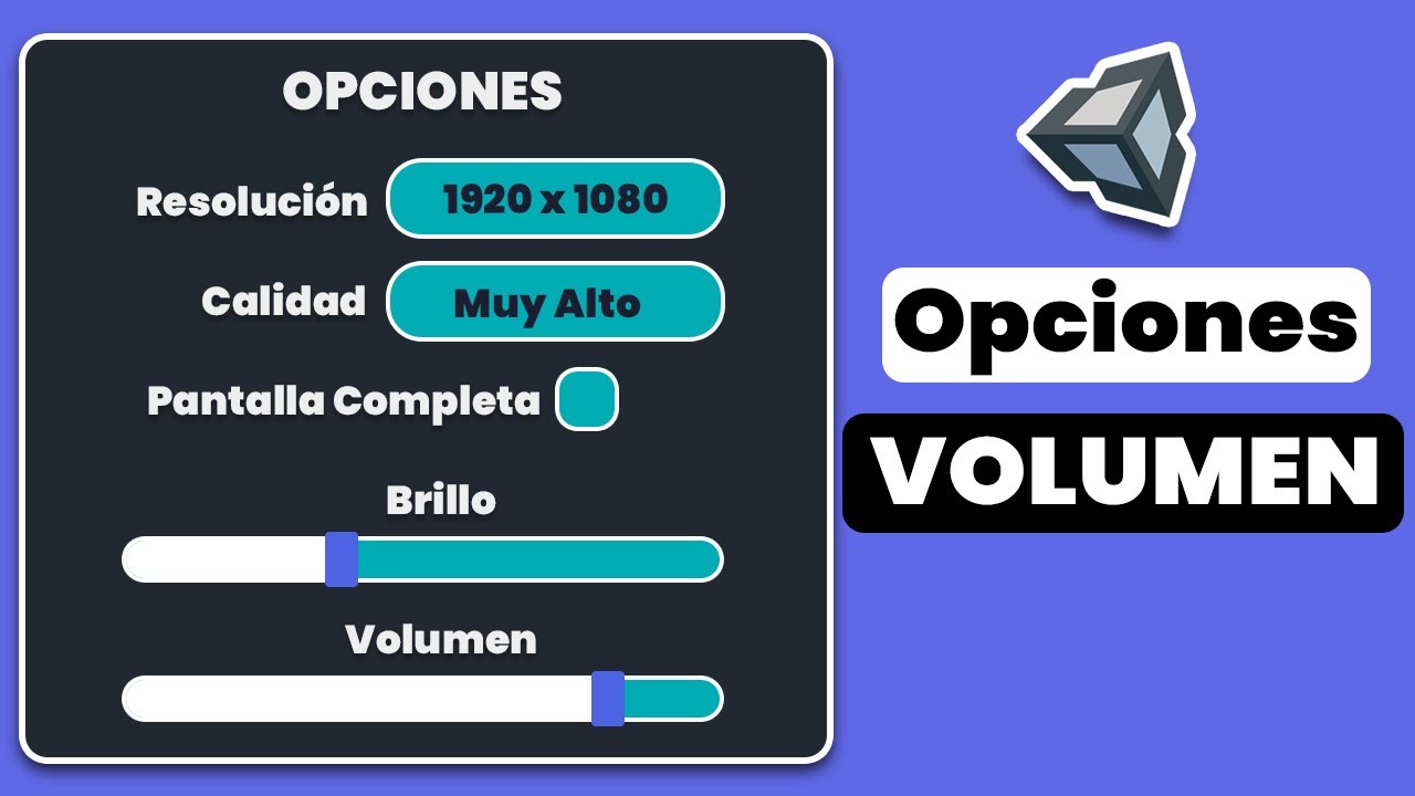 Unity - Como crear un menu de opciones  | Volumen